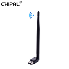 CHIPAL 150Mbps Mini USB WiFi Adapter External Wireless Network Card 2.4G Antenna PC LAN Ethernet Wi Fi Wi-Fi Receiver 802.11n 2024 - buy cheap