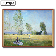 OUYIJIA Monet 5D DIY пейзаж персонаж масло алмаз известная картина вышивка картина украшение из горного хрусталя подарок Мозаика Искусство 2024 - купить недорого