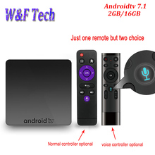 AX7 Smart Android TV BOX 2GB 16GB Amlogic S905W Quad AndroidTV 7.1 4K 2.4G WIFI HD Media Player Support Voice Control Optional 2024 - buy cheap