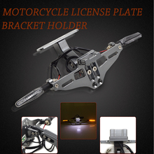 Motorcycle Adjustable License Number Plate Frame Holder Bracket FOR KAWASAKI Z750 Z800 Z1000 Z1000SX VERSYS 1000 ZZR400 ZZR600 2024 - buy cheap