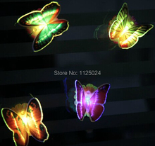 5 шт./лот Оптовая Продажа Красочные волоконно-оптические бабочки ночник 4 Вт LED Бабочка для свадебной комнаты ночник украшение для вечеринки 2024 - купить недорого