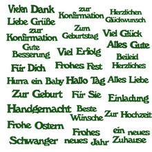 Basic German Phrases Words Metal Die Cuts Cutting Dies For DIY Scrapbooking Embossing Paper Cards Decorative Crafts New 2019 Die 2024 - buy cheap