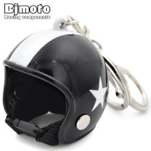 BJMOTO Motorcycle Helmets Key chain Women Men Cute Safety Helmet Car Keychain Bags Hot Key Ring Gift Wholesale KC-A001 2024 - buy cheap