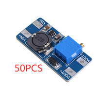 50 PCS MT3608 DC-DC Step Up Converter fonte de Alimentação de Reforço Módulo Impulso Step-up Placa de saída de MAX 28 V 2A para arduino 2024 - compre barato