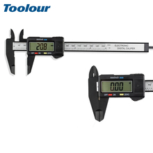 Toolour 150mm/6" Digital Carton Fiber Vernier Caliper Gauge Micrometer with Large LCD Screen Plastic Carbon Measurement Tool 2024 - buy cheap