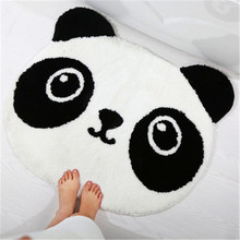 Tapete absorvente para quarto das crianças, carpete giratório de panda para sala de estar, desenho animado, lindo tapete de chão, banheiro, quarto 2024 - compre barato