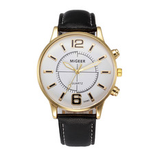 Мужские часы 2019 Ретро дизайн кожаный ремешок аналоговые кварцевые наручные часы из сплава relogio masculino erkek kol saati #03 2022 - купить недорого