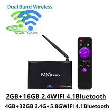 MX9 Pro 16 GB/32 GB Android 7,1 ТВ коробка RK3328 4 ядра WiFi медиаплеер с гарнитурой H.265 VP9 HDR 4 K HD 64Bit Смарт Декодер каналов кабельного телевидения 2024 - купить недорого