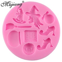 Halloween Party Sugar Silicone Mold Cake Decorating Tools Hat Pumpkin Witch Pastry Baking Polymer Clay Kitchen Bakeware 2024 - buy cheap