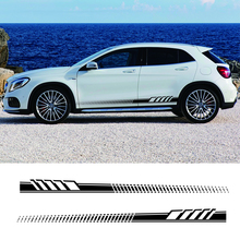 2 PCS 1 Pair Car Styling Sticker Side Skirt Decal Sticker Body Garland for Mercedes Benz W205 Coupe C Class C63 AMG RT-852 2024 - buy cheap