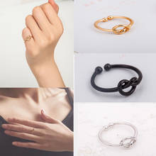 Женское кольцо с узлом susenstone, регулируемое кольцо для пары, бижутерия для женщин, оптовая продажа #25 2024 - купить недорого
