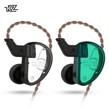 Fones de ouvido kz-as06 original, balanced driver, alta fidelidade em graves, cabo de 2 pinos 2024 - compre barato