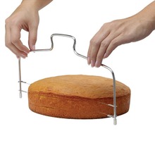 Lâmina de serra ajustável para bolo em aço inoxidável 304, cortador e nivelador de bolo, faca de massa para pizza 2024 - compre barato