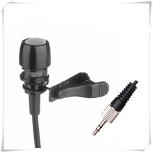 Microfone de lapela profissional, para sennheiser, sem fio, microfone condensador, entrada de parafuso 3.5mm 2024 - compre barato