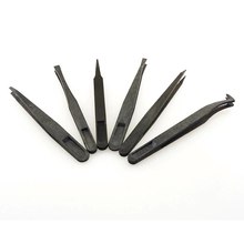 Plastic Antistatic Straight Curved Anti-static Conductive Tweezer Clip Carbon Fiber Tweezers Hand Tools 2024 - buy cheap