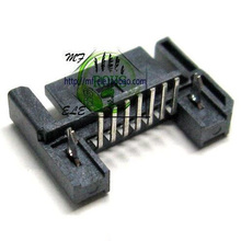 10pcs SATA 7P male plug 90 degree with harpoon positioning foot Data transmission interface connector Reverse 2024 - buy cheap