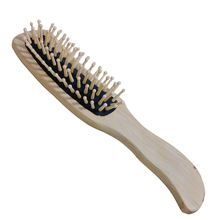 Natural Bamboo Paddle Cushion Massage Hair Brush Ball-Tipped Wooden Comb -5 2024 - buy cheap