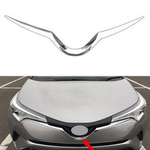 Accesorios exteriores de coche para Toyota C-HR CHR 2016-2018, ABS cromado, rejilla delantera de capó, embellecedor de marco, estilismo para coche 2024 - compra barato