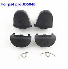 Botones de repuesto para playstaties 4 JDS 040 JDM 040, Mando de resorte de gatillo L1 R1 L2 R2, botones de reparación para PS4 Pro, juego de 10 botones 2024 - compra barato