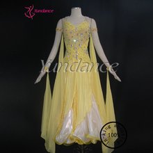 Ballroom Dancing Dress Yellow Competition Dance Dress 2016  B-10189 2024 - buy cheap