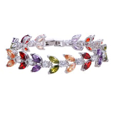 Bettyue Top Quality Silver-color Zircon Multicolor Bracelets Jewelry Austrian Crystal Bracelets for Women Gift 2024 - buy cheap