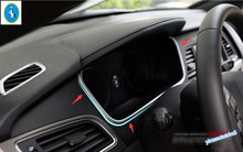 Lapetus Instrument Dashboard Decorative Frame Strip Cover Trim Fit For Hyundai Sonata 2015 - 2018 ABS Pearl Chrome Interior 2024 - buy cheap