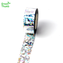 80m*2.4cm Plastic Bird Repellent Scare Tape Holographic Eco-friendly Bird Scare Ribbon Bird Reflective Tape for Scare Birds Away 2024 - buy cheap