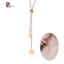 Elegant Stars Charm Pendant Necklaces for Women Stainless Steel Long Tassel Collar Gifts for Her Jewelry 2024 - buy cheap