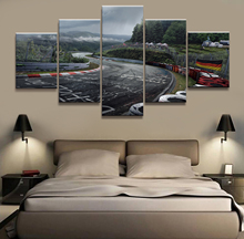 Home Decor Canvas Picture 5 Piece North Raceway Automobile Raceway Scenery Painting Poster Home Canvas Painting Wholesale 2024 - buy cheap