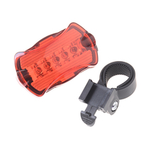 Waterproof Bike Bicycle 5 LED Rear Tail Light Lamp Bulb Red Back Cycling Safety Warning Flashing Lights Reflector Accessories 2024 - buy cheap
