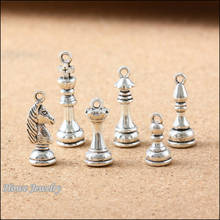 180pcs Vintage international chess 3D Charms  Pendant  Fit Bracelets Necklace DIY Metal Jewelry Making B115 2024 - buy cheap