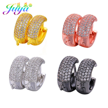 Juya DIY Earrings Making Material Fastening Hoop Earring Hooks & Clasps Accessories For Women Fashion Earrings Jewelry Handmade 2024 - buy cheap