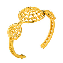 Pulseira dubai africana dourada torcida, bracelete para homens e mulheres pulseira dourada 2024 - compre barato