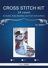 oneroom Snow birds christmas sock Embroidery Crafts Needlework 14CT Unprinted Arts Cross Stitch Kits DMC DIY Quality 27 2024 - buy cheap