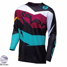 Winter Moto GP Mountain Bike Thermal Fleece Motocross Jersey BMX DH Long MTB T-Shirt Clothes Sportswear Downhill MX MTB 2024 - buy cheap