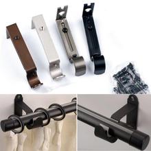 Adjustable Iron Window Curtain Rod Bracket Holder Drape Bar Fixed Hook Clamp 2024 - buy cheap