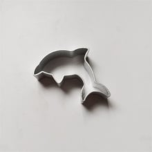 10 Uds con forma de delfín, molde para recortar galletas de Metal, aleación de aluminio galletas de molde para, herramientas de moldes para pasteles 2024 - compra barato