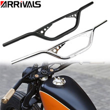 New Motorcycle 1" 25mm Black/Chrome Tracker Handlebars Drag Bar Fit For Harley Chopper Bobber Sportster 2024 - buy cheap