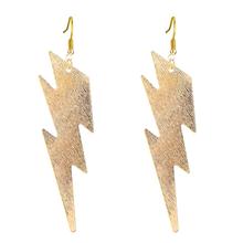 Fashion Unique Gothic Lightning Shape Long Tassel Drop Dangle Earrings Charm Geometric Element Earrings For Women Jewelry Gift 2024 - buy cheap