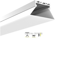 50 X 2M Sets/Lot Office lighting led strip light profile Trapezoidal type aluminium led housing channel for suspension light 2024 - buy cheap