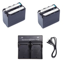Batería de NP-F960 de 2x7000mAh, cargador doble para Sony NP-F970, NP-F550, NP-F770, F960, F970, Envío Gratis 2024 - compra barato