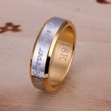 Principais anéis estilosos de aço para casamento feminino e masculino cor elegante anéis circulares amor cor de prata modelos clássicos joias de prata pressão 95 2024 - compre barato