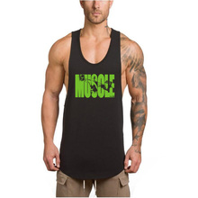 2021 Summer Men Sport Vests Cotton Mens Running Tank Top printing Sleeveless Men shirt Gym Bodybuilding Sport men Vest 2024 - buy cheap