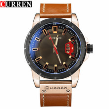 CURREN Watch Men Brand Luxury Military Quartz Wristwatch 2017 Fashion Casual Sport Male Clock Leather Watches Relogio Masculino 2024 - buy cheap