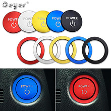 Ceyes Car Styling Start Stop Engine Ignition Button Power Accessories Case For Toyota Highlander Camry Levin Interior Trim Cover 2024 - buy cheap