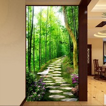 beibehang papel de parede Custom wallpaper 3D photo mural stereo fresh avenue entrance hallway mural TV background wall paper 2024 - buy cheap