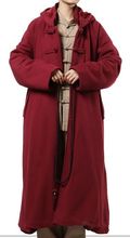 4color UNISEX winter warm buddhist cape lay meditation cloak shaolin monks robe martial arts kung fu suits coat gray/red/brown 2024 - buy cheap