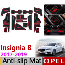 Anti-Slip Rubber Gate Slot Cup Mat for Opel Insignia B 2017 2018 2019 MK2 OPC GSI Vauxhall Holden Commodore Accessories Stickers 2024 - buy cheap