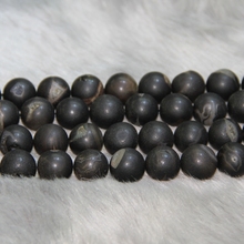 Merry Christmas Gift Full Strand Druzy Necklace Beads Black Quartz Crystal Druzy Gems Stones Beads 15.5inch many size 2024 - buy cheap