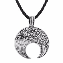 Nostalgia Cresent Moon Jewelry Ordin's Raven Amulet Mens Womens Jewellery Vintage Necklace Puerto Rico 2024 - buy cheap